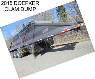 2015 DOEPKER CLAM DUMP