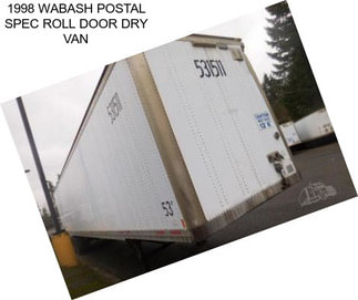 1998 WABASH POSTAL SPEC ROLL DOOR DRY VAN