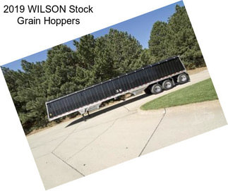 2019 WILSON Stock Grain Hoppers