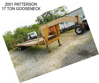 2001 PATTERSON 17 TON GOOSENECK