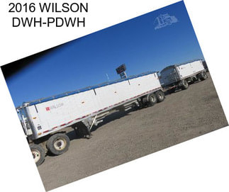 2016 WILSON DWH-PDWH