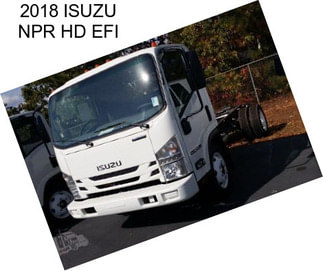 2018 ISUZU NPR HD EFI