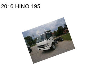 2016 HINO 195