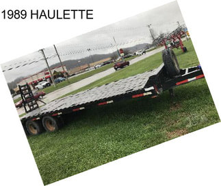 1989 HAULETTE