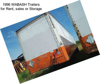 1996 WABASH Trailers for Rent, sales or Storage