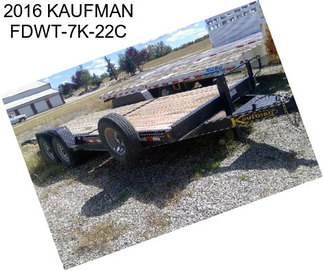 2016 KAUFMAN FDWT-7K-22C