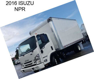 2016 ISUZU NPR