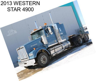 2013 WESTERN STAR 4900