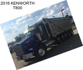 2016 KENWORTH T800
