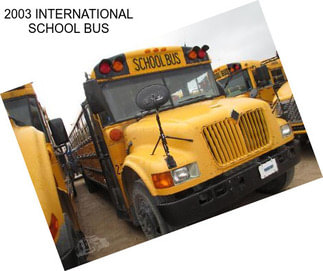 2003 INTERNATIONAL SCHOOL BUS