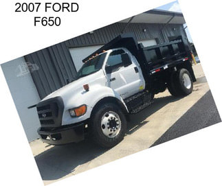 2007 FORD F650