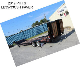 2019 PITTS LB35-33CSH PAVER