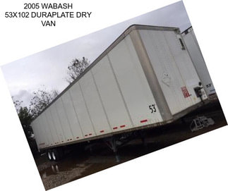 2005 WABASH 53X102 DURAPLATE DRY VAN