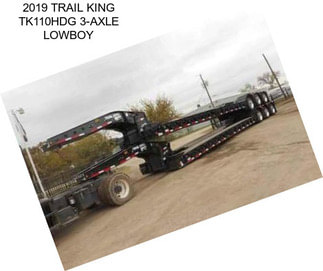 2019 TRAIL KING TK110HDG 3-AXLE LOWBOY