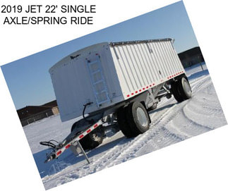 2019 JET 22\' SINGLE AXLE/SPRING RIDE