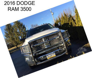 2016 DODGE RAM 3500