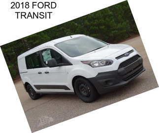 2018 FORD TRANSIT