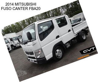 2014 MITSUBISHI FUSO CANTER FBA20