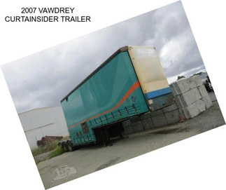 2007 VAWDREY CURTAINSIDER TRAILER