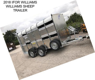 2018 IFOR WILLIAMS WILLIAMS SHEEP TRAILER