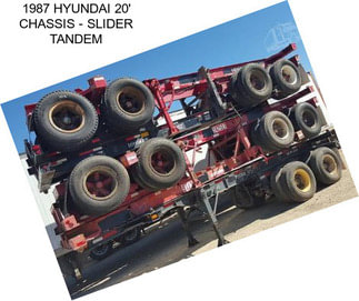 1987 HYUNDAI 20\' CHASSIS - SLIDER TANDEM