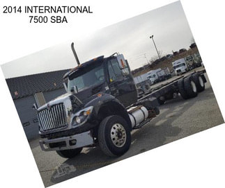 2014 INTERNATIONAL 7500 SBA