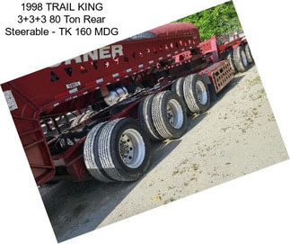 1998 TRAIL KING 3+3+3 80 Ton Rear Steerable - TK 160 MDG