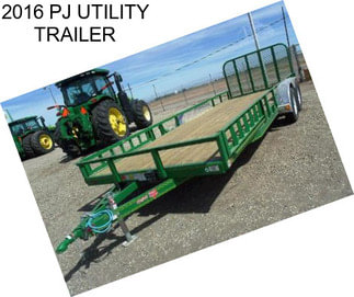 2016 PJ UTILITY TRAILER