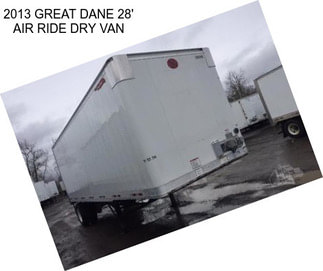 2013 GREAT DANE 28\' AIR RIDE DRY VAN