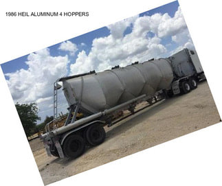 1986 HEIL ALUMINUM 4 HOPPERS