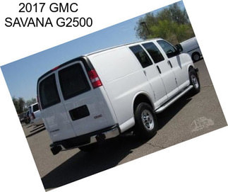 2017 GMC SAVANA G2500