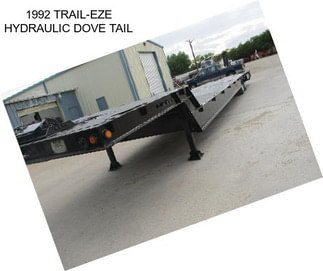 1992 TRAIL-EZE HYDRAULIC DOVE TAIL