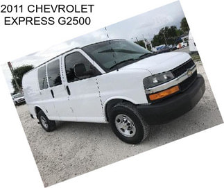 2011 CHEVROLET EXPRESS G2500