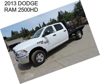 2013 DODGE RAM 2500HD