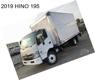 2019 HINO 195