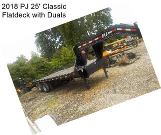 2018 PJ 25\' Classic Flatdeck with Duals