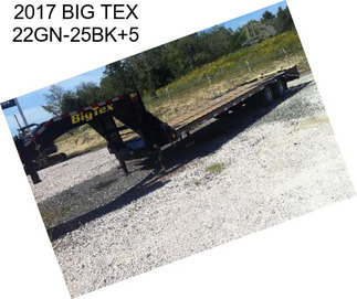 2017 BIG TEX 22GN-25BK+5