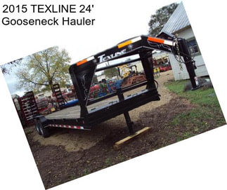 2015 TEXLINE 24\' Gooseneck Hauler