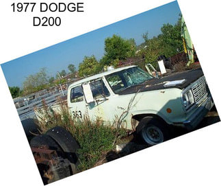 1977 DODGE D200