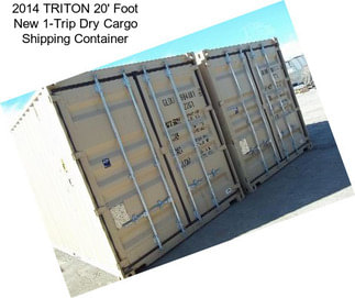 2014 TRITON 20\' Foot New 1-Trip Dry Cargo Shipping Container