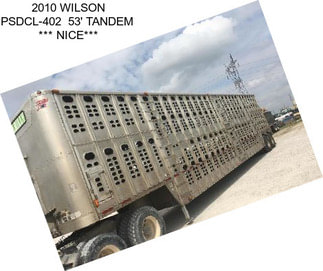 2010 WILSON PSDCL-402  53\' TANDEM  *** NICE***