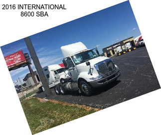 2016 INTERNATIONAL 8600 SBA