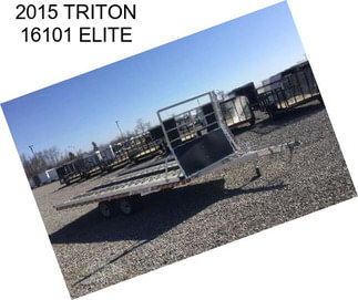 2015 TRITON 16101 ELITE