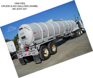 1988 HEIL CRUDE-8,400 GALLONS-200BBL MC-DOT-307