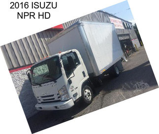 2016 ISUZU NPR HD