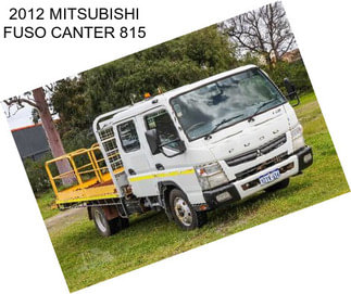 2012 MITSUBISHI FUSO CANTER 815