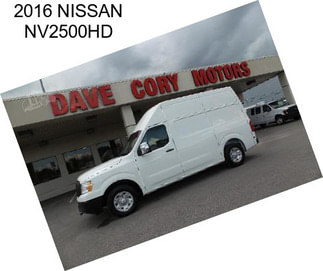 2016 NISSAN NV2500HD