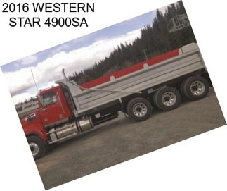 2016 WESTERN STAR 4900SA