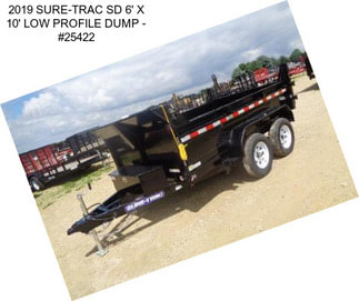 2019 SURE-TRAC SD 6\' X 10\' LOW PROFILE DUMP - #25422