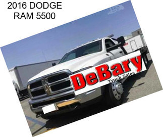 2016 DODGE RAM 5500